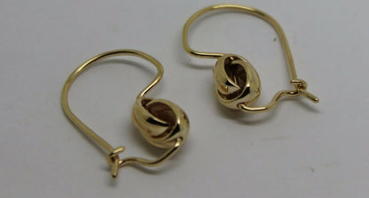 Genuine 9k 9ct Yellow, Rose or White Gold Spinning Oval Belcher Earrings