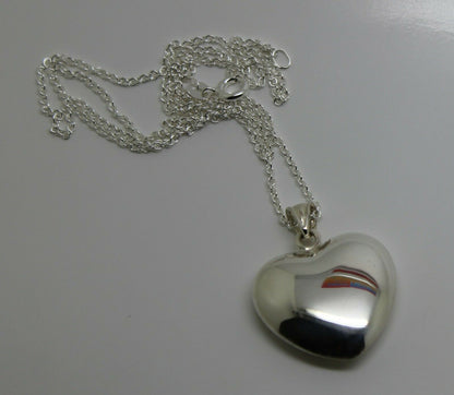 Kaedesigns New Sterling Silver Bubble Heart Pendant + 55cm Necklace