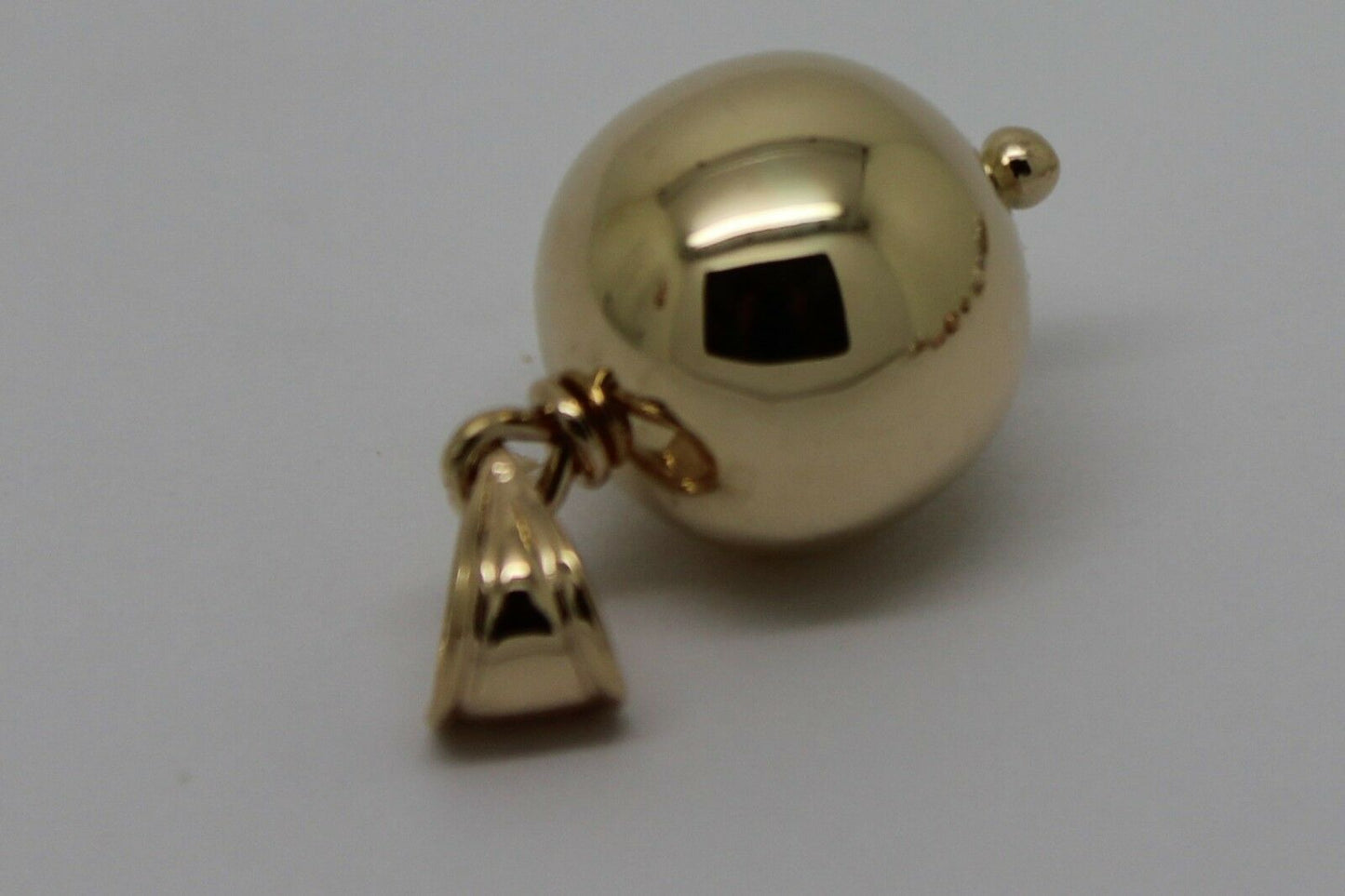 New 9ct Yellow Or Rose Or White Gold 10mm Or 12mm Or 14mm Plain Ball Pendant