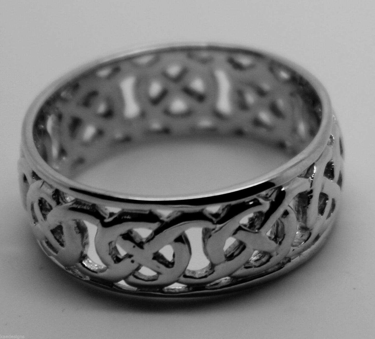 Kaedesigns New Sterling Silver 925 Large Heavy Wide Celtic Ring In Your Size 223