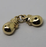 Solid 9ct Yellow or Rose or White Gold Small 2 x Boxing Gloves Pendant 1 PAIR