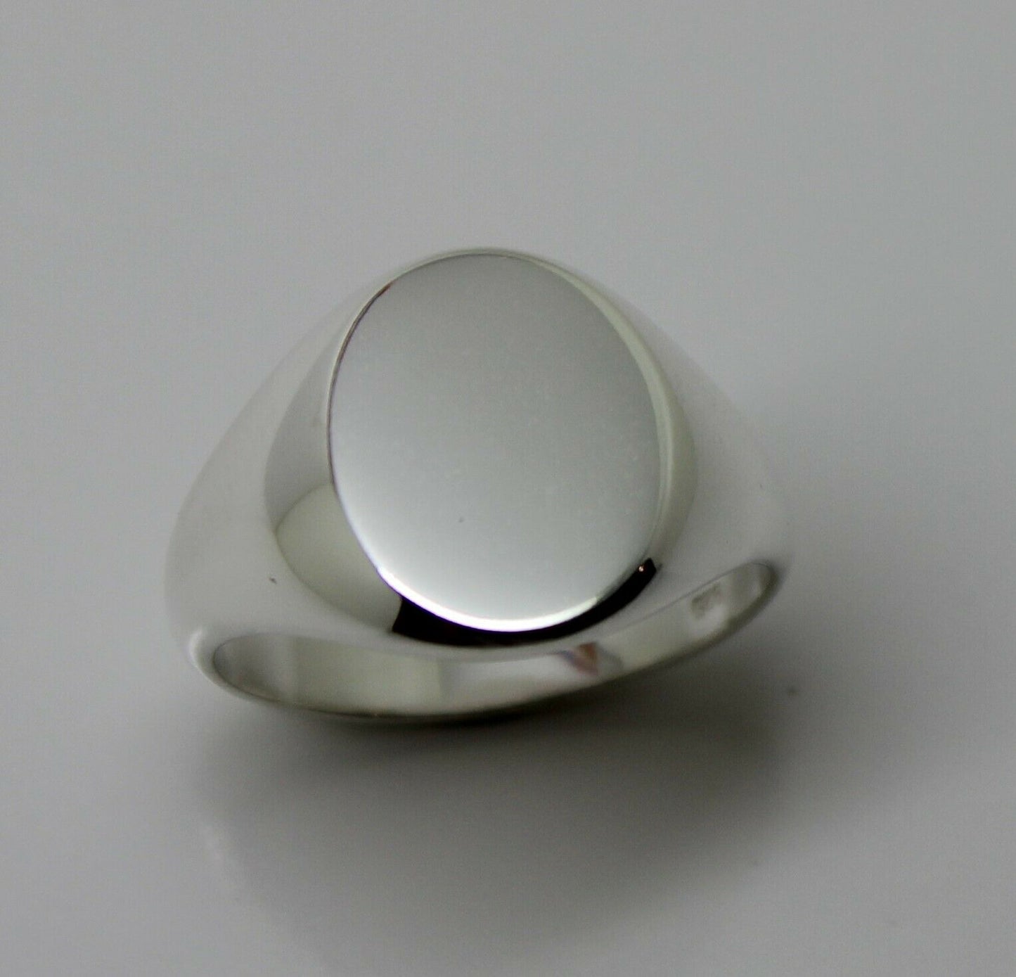 Genuine Size S Sterling Silver 925 Solid Heavy Signet Ring