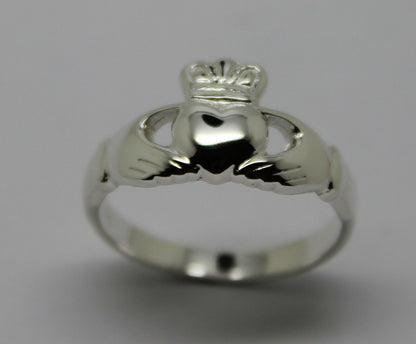 Size M Genuine Sterling Silver Irish Claddagh Ring