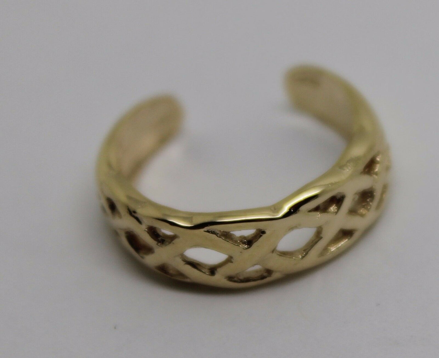 Kaedesigns New Genuine  Solid 9ct 9kt Yellow, Rose or White Gold Celtic Weave Toe Ring 432