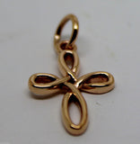 Kaedesigns New Small 9ct 9K Delicate Yellow, Rose or White Gold Celtic Cross Pendant