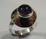 New Genuine Sterling Silver Purple Amethyst Ring *Free Express Post In Oz*