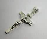 Genuine Sterling Silver Solid Heavy Crucifix Cross Pendant - Free Express Post