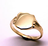 Kaedesigns, New Genuine New 9ct Solid Gold Large Signet Ring In Your Size 4553