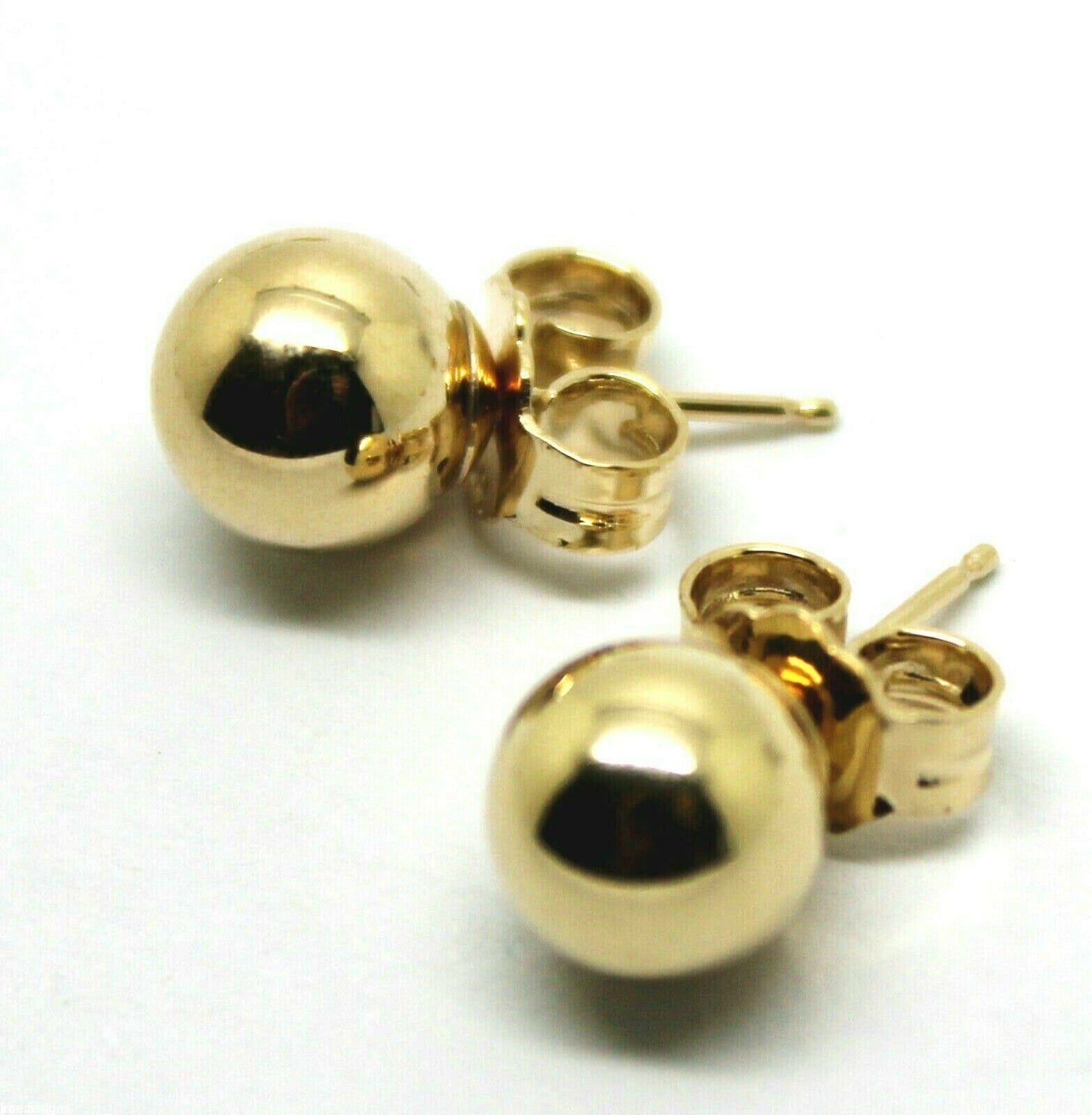 New Kaedesigns Genuine 14ct Solid Yellow Gold 6mm Stud Ball Earrings