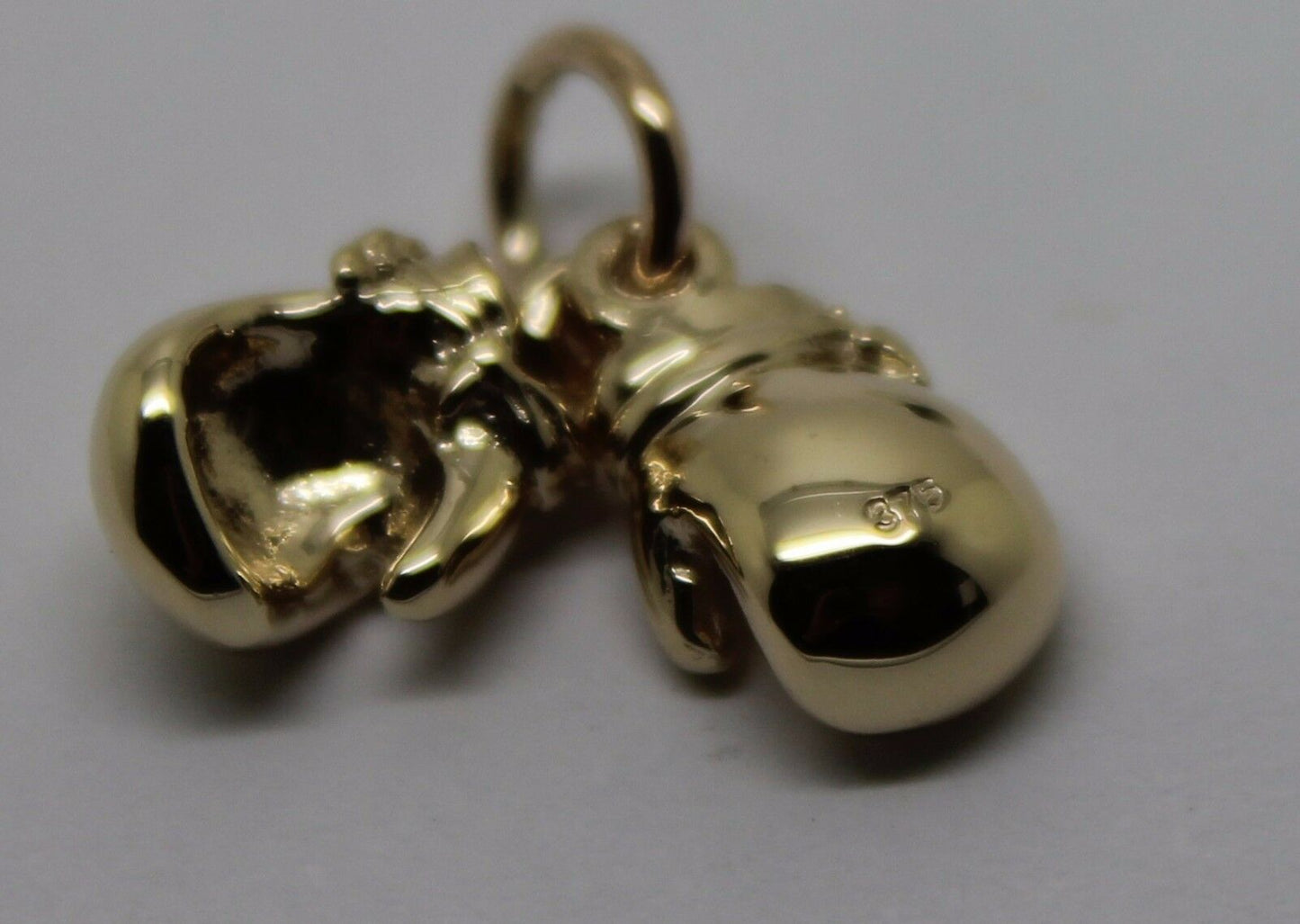 Solid 9ct Yellow or Rose or White Gold Small 2 x Boxing Gloves Pendant 1 PAIR