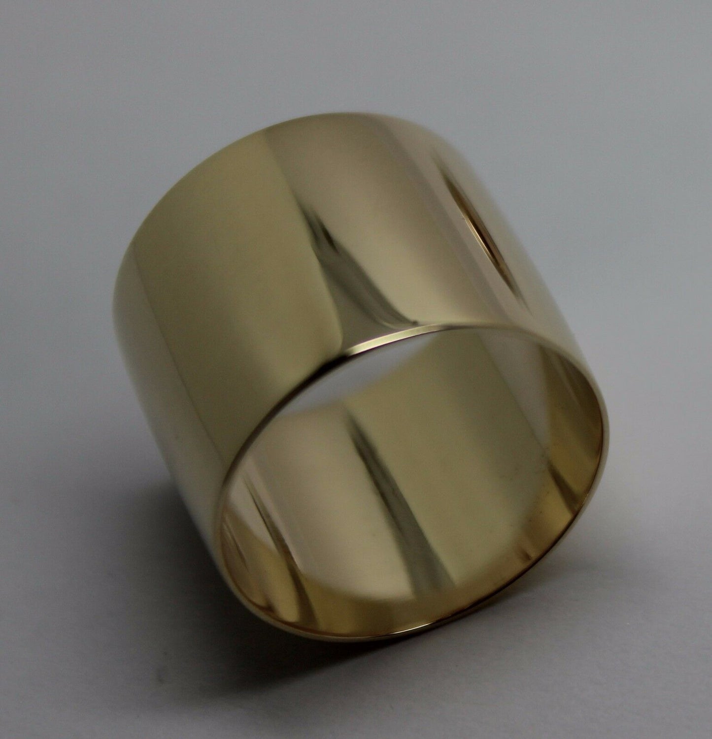 Size T Genuine Huge Genuine 9K 9ct Yellow, Rose or White Gold Full Solid 15mm Extra Wide Band Ring