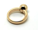 Kaedesigns New Genuine Size M 9ct 9kt Yellow, Rose or White Gold 10mm Full Ball Ring