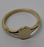 Genuine New Size W Solid New 9ct 9K Yellow, Rose or White Gold Oval Signet Ring