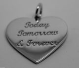 Genuine 9ct 9k Yellow or Rose or White Gold Heart Pendant Engrave your message