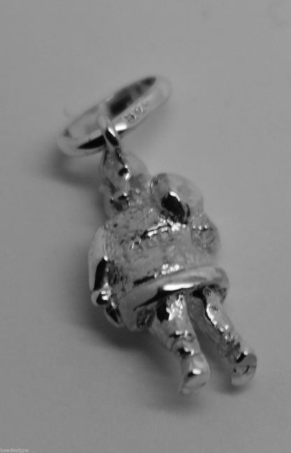 Sterling Silver Christmas Santa Claus Charm Or Pendant