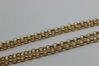 Genuine 9ct Yellow Gold Belcher Chain Necklace 54Cm 11 grams *Free Express Post In Oz*