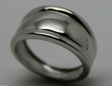Kaedesigns, Genuine 9ct Full Solid White Gold Thick Dome Ring 12mm Wide