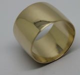 Size T Genuine Huge Genuine 9K 9ct Yellow, Rose or White Gold Full Solid 15mm Extra Wide Band Ring