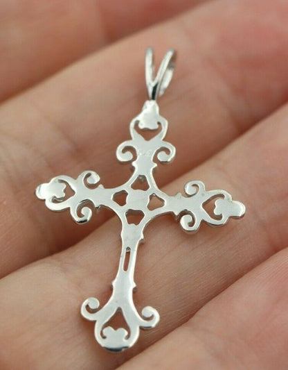 Kaedesigns New Genuine 9ct 9K Yellow, Rose or White Gold Fancy Celtic Cross Pendant