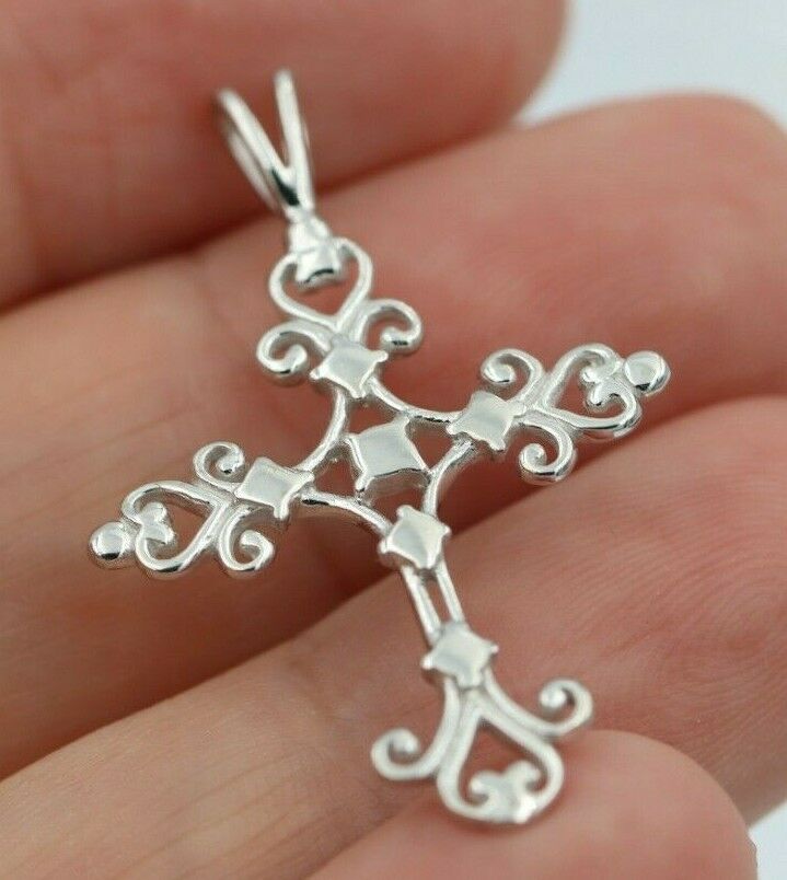 Kaedesigns New Genuine 9ct 9K Yellow, Rose or White Gold Fancy Celtic Cross Pendant