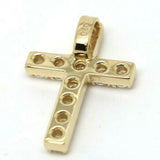 9ct 9k Hallmarked 375 Yellow Gold Cubic Cross Pendant *Free Express Post In Oz**