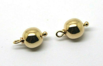 Genuine 9ct Yellow, Rose or White Gold 10m Ball Plain Balls For Charm Earrings