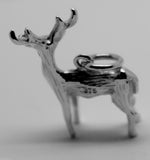Kaedesigns, 3D 9ct Yellow Or Rose Or White Gold Deer Or Moose Charm Or Pendant