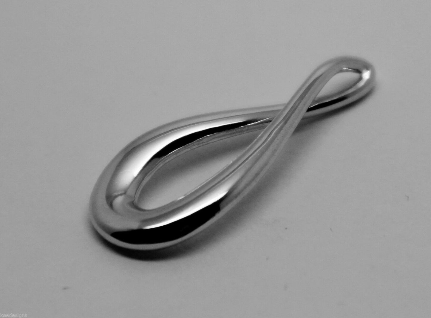 Genuine Sterling Silver 925 Medium or Large Solid Teardrop Pendant