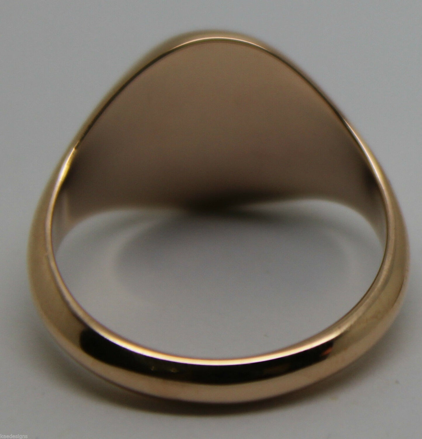 Size T Kaedesigns Genuine 375 9kt 9ct Yellow, Rose or White Gold Full Solid Heavy Signet Ring 318