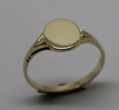 Kaedesigns New Genuine Size K1/2  Solid New 9ct Yellow, Rose or White Gold Oval Signet Ring