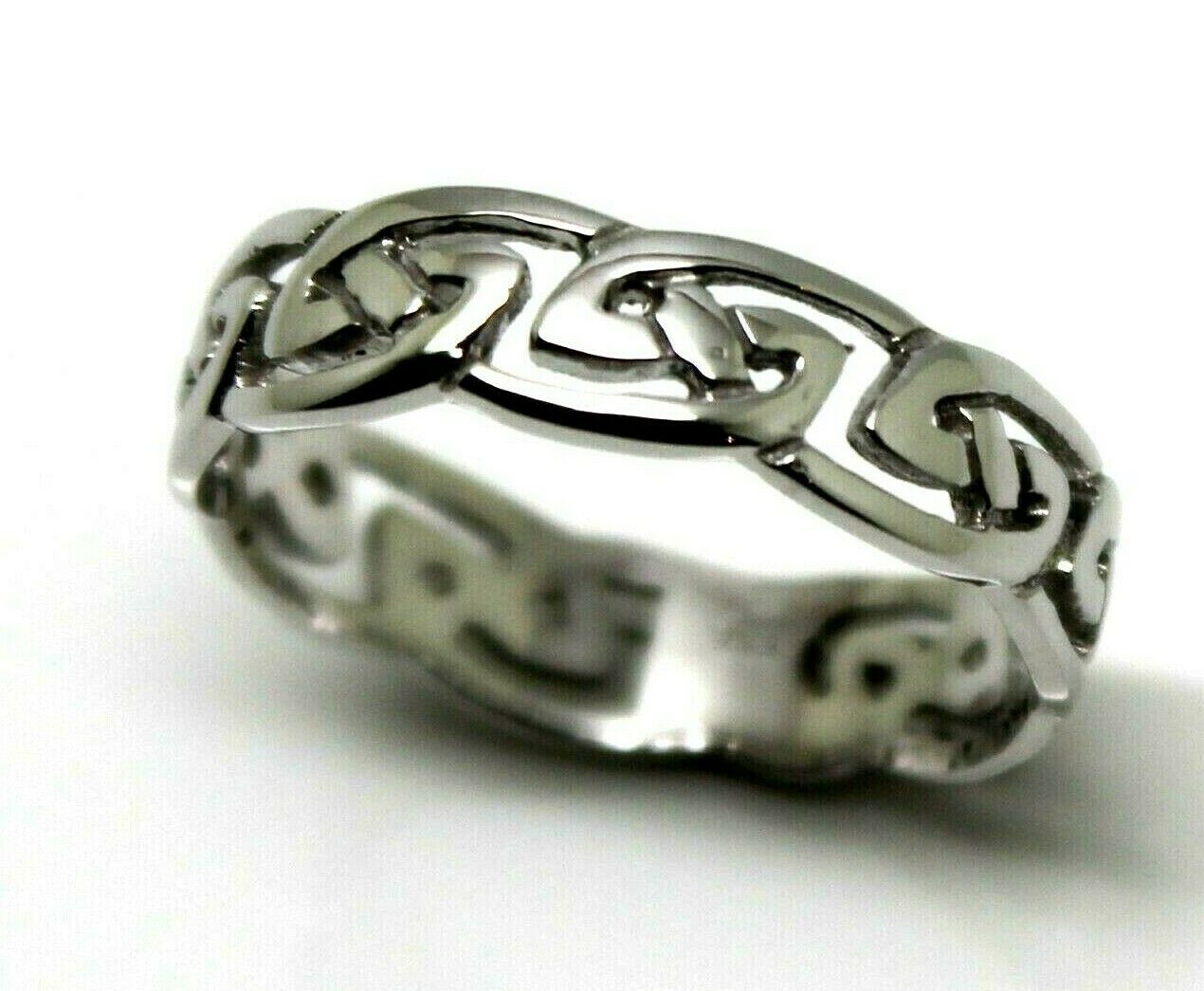 Kaedesigns, New Genuine Size N 9ct 9kt Full Solid Yellow, Rose or White Gold Celtic Weave Ring 274