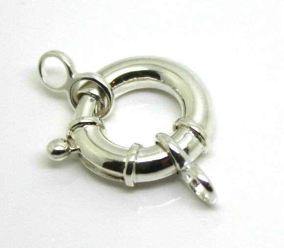 Sterling Silver Bolt Ring Figure 8 Ends 11mm, 13mm,1 5mm, 18mm, 20mm
