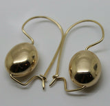 Kaedesigns New Genuine 9ct 9k Yellow, Rose Or White Gold Oval Hook Earrings