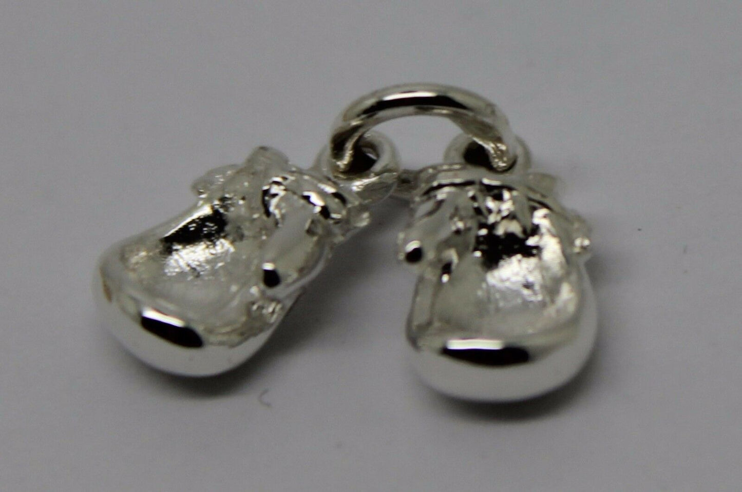 Small 925 Sterling Silver Boxing Gloves One Pair Pendant or Charm 12mm x 6mm