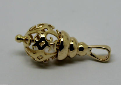 Kaedesigns New Genuine 9ct 9K Yellow, Rose or White Gold 10mm Filigree Ball Pendant