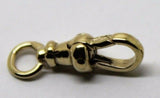 Genuine 9ct Yellow or Rose Gold Albert Swivel Clasp 15mm Size