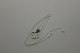 Sterling Silver 925 40cm Necklace & Small Four Leaf Clover Pendant + Chain