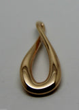 Kaedesigns Genuine 9ct Yellow or Rose or White Gold 375 Large Tear Drop Pendant