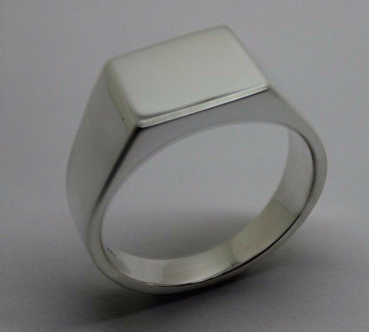 Kaedesigns Genuine Heavy Solid Sterling Silver 925 Rectangular Men Signet Ring In your ring size