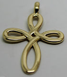 Kaedesigns, Large 9ct Yellow Or Rose Or White Gold Fancy Celtic Cross Pendant 402