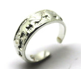 Genuine Solid Sterling Silver 925 Lucky Elephant Toe Ring
