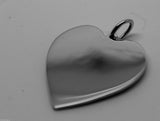 New Genuine 375 9ct Yellow Or Rose Or White Gold Large Heart Shield Pendant