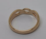Genuine 9ct Yellow or Rose or White Gold or Sterling Silver Infinity Love Ring