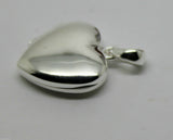 Genuine Sterling Silver Small Heart Locket Pendant With 2 Photos