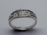 Size N, Genuine Sterling Silver Celtic / Greek Key Ring