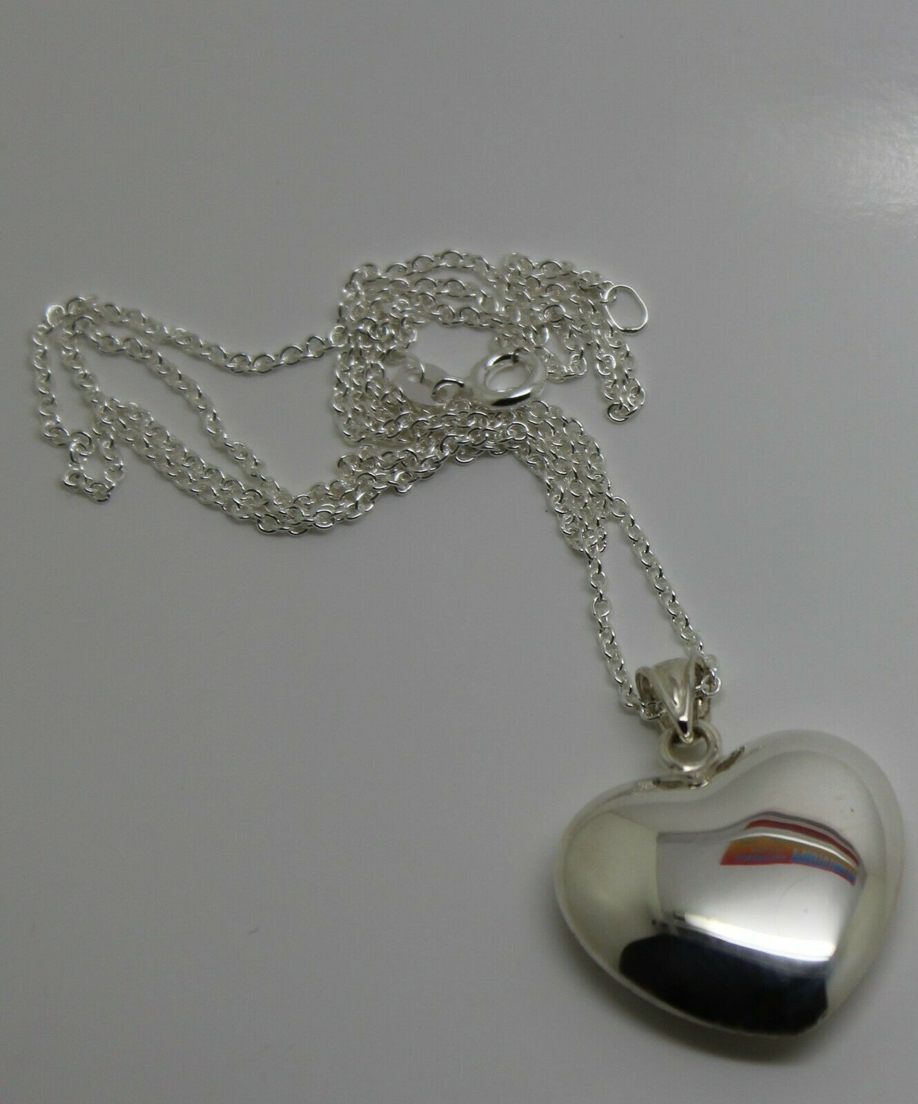 Kaedesigns New Sterling Silver Bubble Heart Pendant + 55cm Necklace