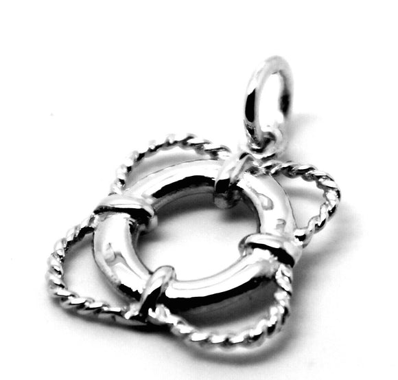 KAEDESIGNS, Genuine Sterling Silver 925 Life Ring Nautical Pendant