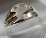 Genuine Solid 9ct 9k Yellow Or Rose Or White Gold 375 Large Initial Ring P