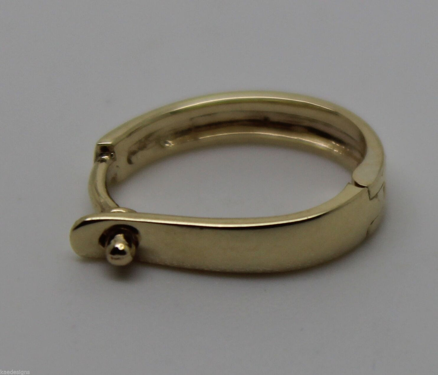 Kaedesigns New 18ct Yellow gold Plain 13mm Large Size Enhancer Bail Clasp