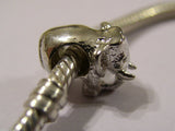 Kaedesigns, 9ct Yellow Or Rose Or White Gold Or Silver Elephant Bead Charm